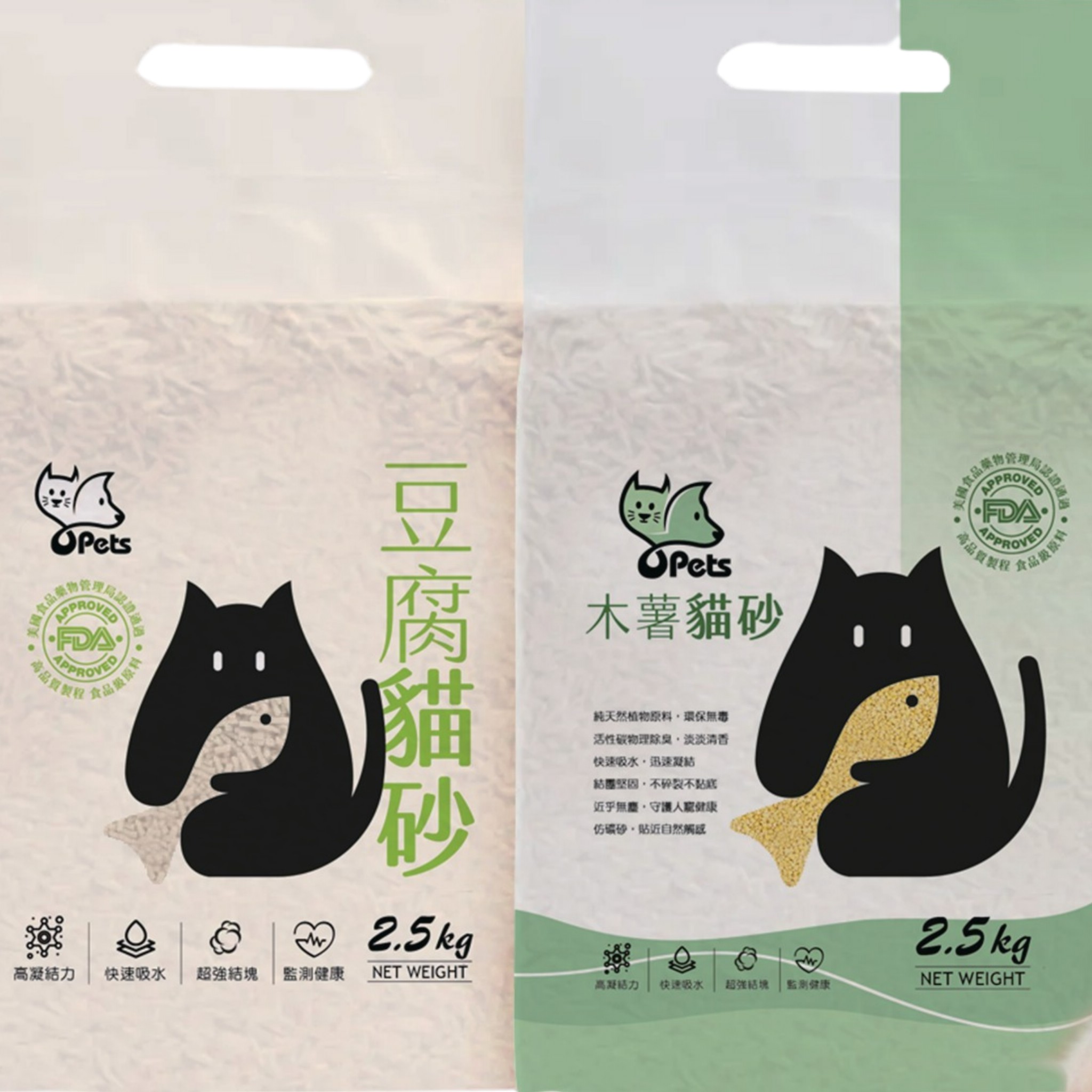 Opets 豆腐貓砂與木薯貓砂